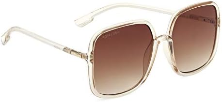 ROYAL SON Women Oversized Non-Polarized Sunglasses C1 Brown Frame, Brown Lens(L) - (Pack Of 1)