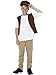 Smiffys Kids Victorian Urchin Kit, Vest and Cap, Brown, One Size, 21912