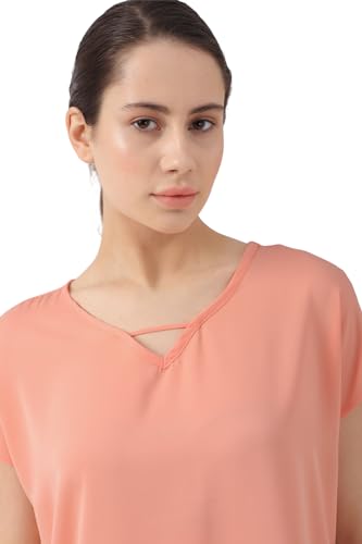 Image of Van Heusen Women's Polyester Regular Fit V-Neck Formal Top