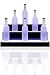 24" 3 Step Lighted Liquor Bottle Display Shelf with LED Color Changing Lights Ships Next Business Day IF Ordered Before 10AM