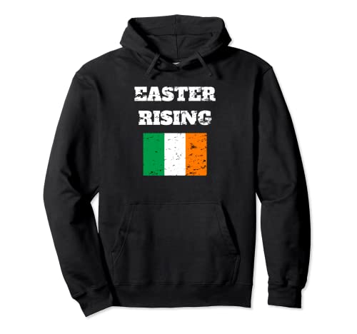 Bandera de Pascua Rissing Sinn Fein Irlanda vintage envejecida Sudadera con Capucha