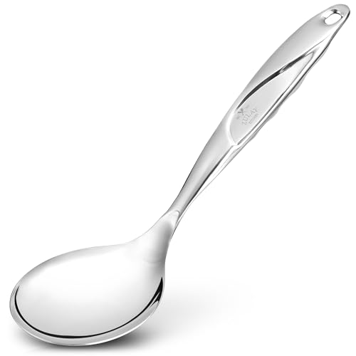 La Mejor Recopilación de Cucharones para servir Top 10. 49 Zulay Kitchen Cucharón de servir de acero inoxidable de 11.5' - Gran cuchara de cocina y servicio con mango ergonómico - Utensilio de cocina duradero, resistente al óxido y apto...