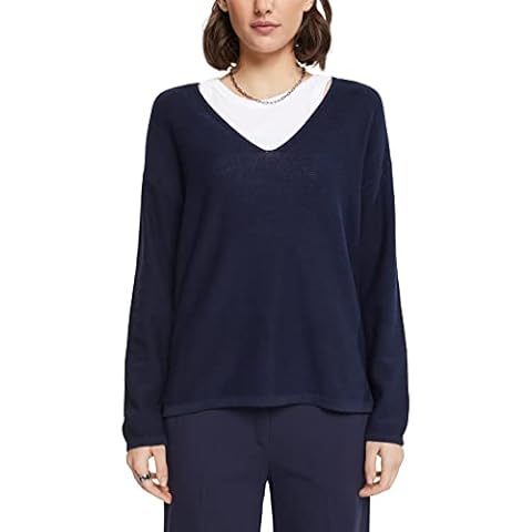ESPRIT Women's Navy Jumper, XXS Cover