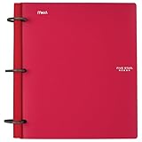 Five Star Flex Hybrid Notebinder, 1-1/2 Inch Binder, Notebook and Binder All-in-One, Red (72399)