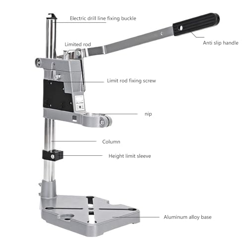 Support de perceuse électrique réglable avec outil de serrage robuste - 8