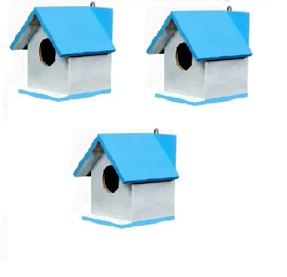 GO7BIRD House White&Blue Wooden (3birdhouse) (B09NQD1Q1M) Amazon Price History, Amazon Price Tracker
