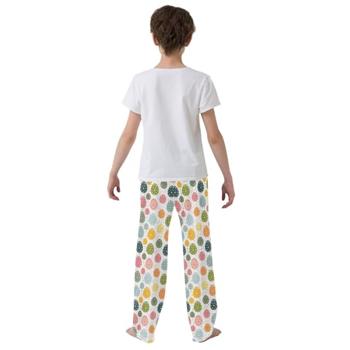 senya Egg Pattern 1 Long Pajama Pants Bottoms Soft Sleepwear with Pockets3