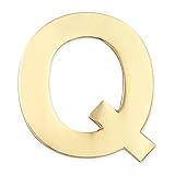 PinMart Gold Plated Alphabet Letter Q Lapel Pin 1 Piece
