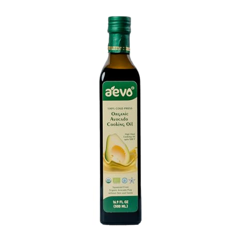 AEVO 100% Cold Press Organic Virgin Avocado Cooking Oil Great for...