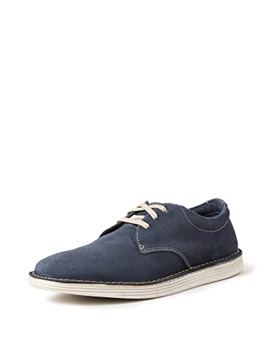 Clarks Forge Vibe, Oxford Uomo, Navy Suede, 45 EU