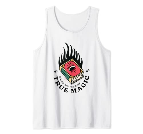 Books Are The Only Magic Librarian Avid Reader - gusano de biblioteca Camiseta sin Mangas