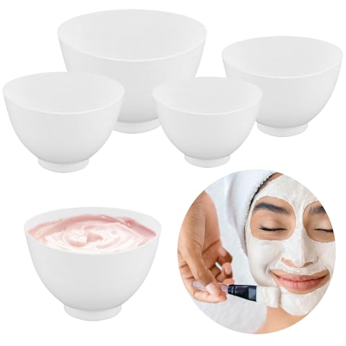 Framendino 4 Pack Bowls de Silicona para Mezclar Mascarillas Faciales miniatura 2