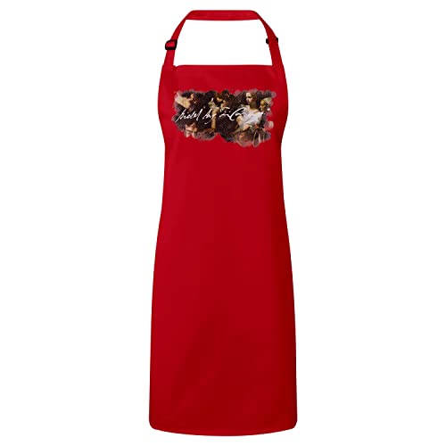 Tablier cuisine rouge Caravaggio vêtement peintre célèbre art