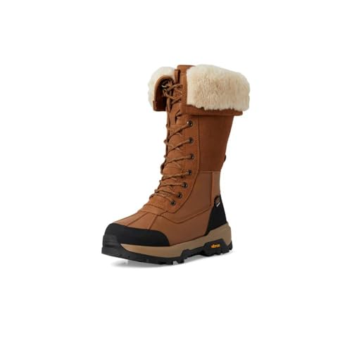UGG Women's Adirondack Boot Tall XXV Snow, Chestnut, 7