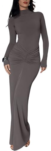 Sukiglam Vestito Donna Elegante Maniche Lunghe...