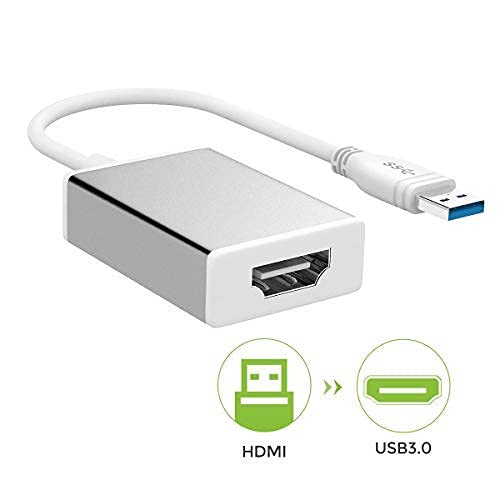 Image of USB 3.0 to HDMI Adapter; USB to HDMI Converter with 1080P; Video Audio for Multiple Monitors; Support Windows 7 /8 /10 Computer ONLY (NO MAC /Linux /Vista) (USB 3.0-to-HDMI-HDCP)