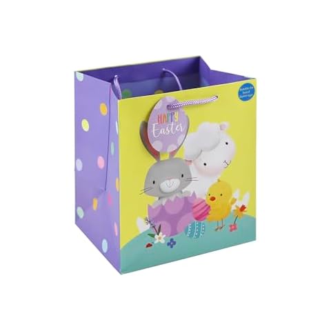 Eurowrap Happy Easter Gift Bag with Tag Cover