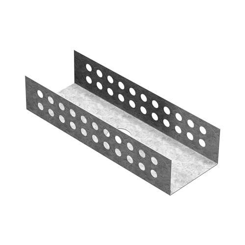 LUX ELEMENTS Accessoires de montage pour le raccordement de panneaux de construction entre eux, 50 mm, en forme de U, (sachet de 4 pièces) MONT-UNI 50 LMONZ1117, argenté