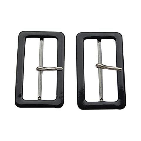 Trimming Shop PVC Black Belt Buckles Cover