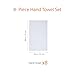 Amazon Basics 8-Pack Soft, Highly Absorbent, Quick-Dry Hand Towels, 100% Cotton, 28