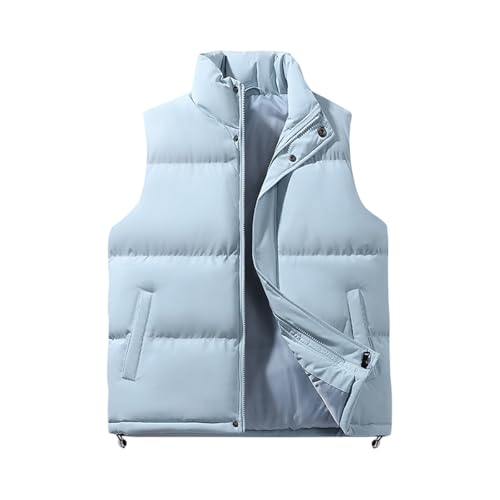 Black Puffer Vest Men Quilted Puff Vest Lightweight Padded Coat Outwear - image 7