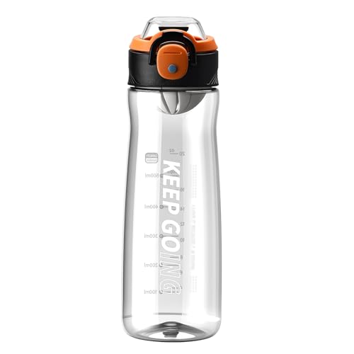 Lizhluzh Sports Water Bottle, 27OZ Plastic Reusable Water Bottles with