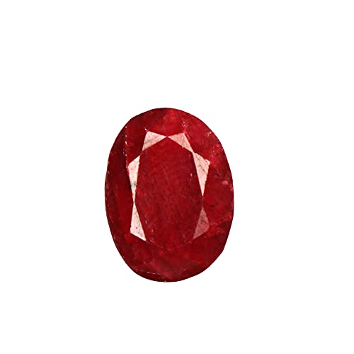 15.00 Ct Natural Red Ruby Loose Gemstone Beads, Certified Ruby Oval Shape Beads for Jewelry Making, Crafting,