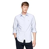 Tommy Hilfiger Men's Heritage Oxford Solid Regular Long Sleeve Shirts
