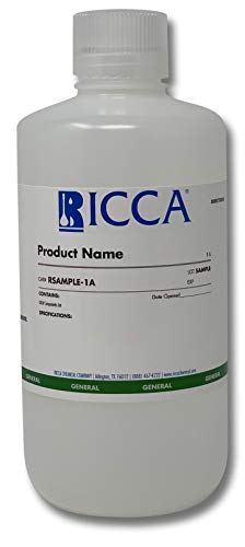 Ricca Chemical 3171-32 Fluoride Standard Solution, 100 ppm F, 1L Poly Natural Container