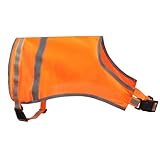 Hiado Dog Reflective Safety Vest High Visibility with Buckle for Walking Running Hiking to Keep Dogs Visible Safe from Cars and Hunting Accidents Orange L