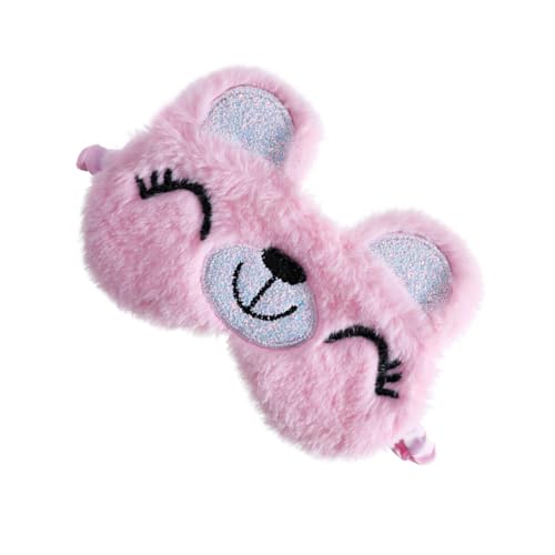 NIYANGLE Máscara Para Dormir Para Máscara Para El Dormido Diadema Para Dormir Antifaz Para Dormir Máscara Para Dormir De Viaje Felpa Rosa