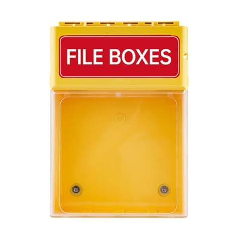 SDS Display Rack Wall Station OSHA File Material Data Storage Box ,Magnetic Lock Waterproof and Moisture-proof MSDS Data Box Storage Box SDS Envelopes, Safety Data Box Cover