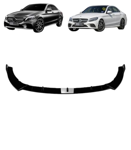 QYMDRION FOR w205 c205 s205 AMG 2019-2021年式 専用 外装 カスタム パーツ フロントリップスポイラー バンパー ガーニッシュ キズ防止 ボディキット - メルセデスベンツ Cクラス 専用設計 ABS樹脂製 1pcs