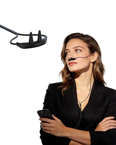 KTS Rotlicht Nasenpflegegerät Nasenrhinitis Lichtgerät mit 650 nm Sanfte Anwendung Hände-frei Design für Nasal gerät(Schwarz)