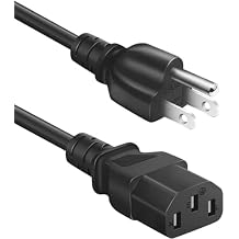 3D Printer Power Cord for Creality Ender/CR/Sermoon Series,18AWG Universal Replacement 3 Prong AC Power Cable,3 FT0.92 Meters