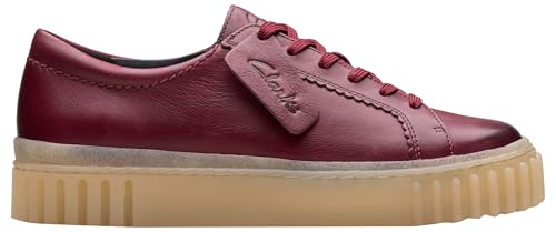 Clarks Mayhill Walk, Zapatillas Mujer, Cuero Borgoña, 37 EU