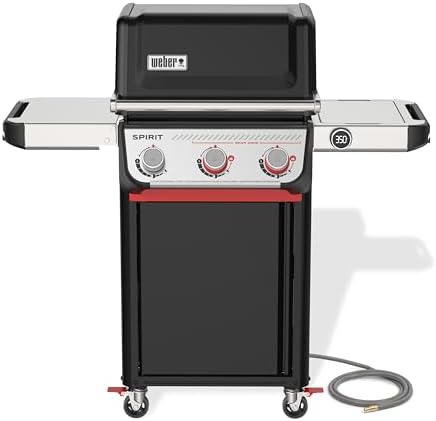 natural gas burner grill that will change your outdoor cooking game 6 Weber SPIRIT 3-Burner Grill EP-325 Natural Gas Black