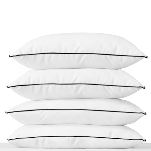 Catálogo para Comprar On-line Almohada king size , listamos los 10 mejores. 47 TESSO HOME Almohadas Comfort | Firmeza Media | Hipoalergénicas y Antiácaros | Suaves y Lavables | Tecnología Down Alternative (4, Negro, King Size)