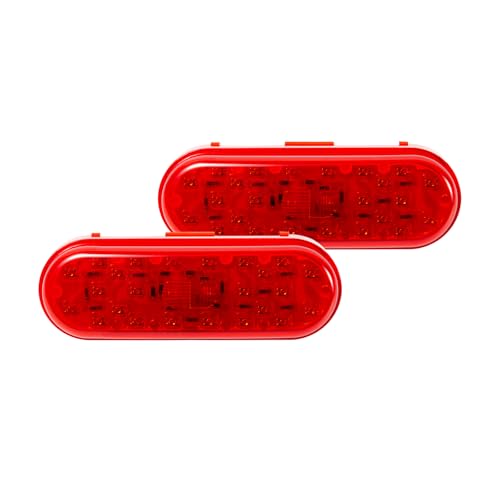 EVERESTHD Oval Brake Light Stop Tail Marker Lights 26 LEDs Truck Trailer Position Lamp Waterproof IP65 fit for Volvo VNL VNR Mack Anthem 48 70 2018-up Trailer RV Trucks 20448979 60250R3