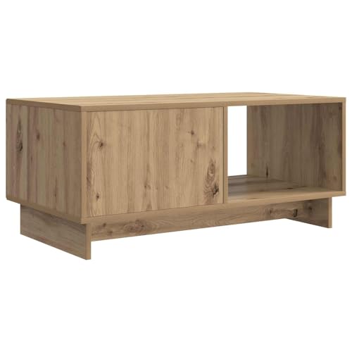 Table basse chêne avec compartiments pour un séjour vintage ordonné - 8