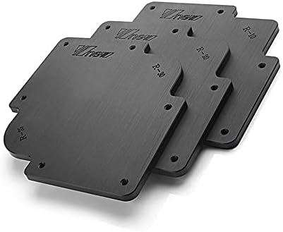 Set of 3 Big Corner Jig Template for Router/Trimmer R10 R15 R20 R25 R30 R35 Half Round Corner Radius Quick-jig (Router Templates)