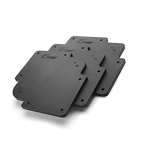 Set Of 3 Big Corner Jig Template For Router/Trimmer R10 R15 R20 R25 R30 R35 Half Round Corner Radius Quick-Jig (Router Templates) #TOP1