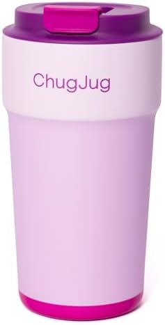 16 oz Travel Coffee Mug with Ceramic Coating, Leak-Proof Vacuum Insulated Coffee Tumbler with Lid, Reusable Double Wall Stainless Steel Travel Cup for Hot& Cold Drinks (Violet Dream)