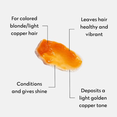 Image of FOUR REASONS Color Mask, Apricot (27 Colors) - Hair Gloss & Color Depositing Conditioner - Semi Permanent Hair Toner for Color-Treated Hair Color For Women - Vegan & Cruelty-Free - 6.76 fl oz