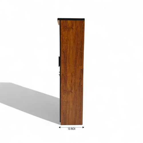 Image of Single Door Wardrobe for PGs,Hostels, Dormitory.1 Door Wardrobe with Lock Gujjubazar (Golden Coach Wood)