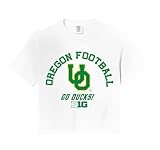 Oregon Ducks Big 10 Football Logo Officially Licensed Comfort Colors Crop Top