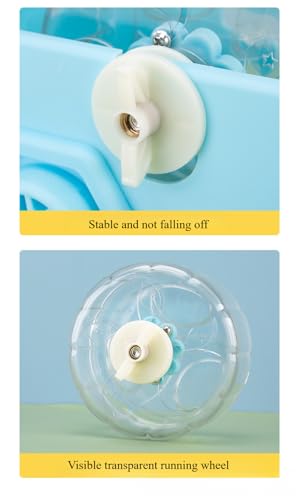 Hamster-Laufrad, Auto-Form, Laufrad, Hamsterübung, Kunststoff, Laufrad (Rosa, S)