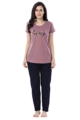 Image of Soulemo Women's Cotton Plain /Solid Night Suit Pack of 1