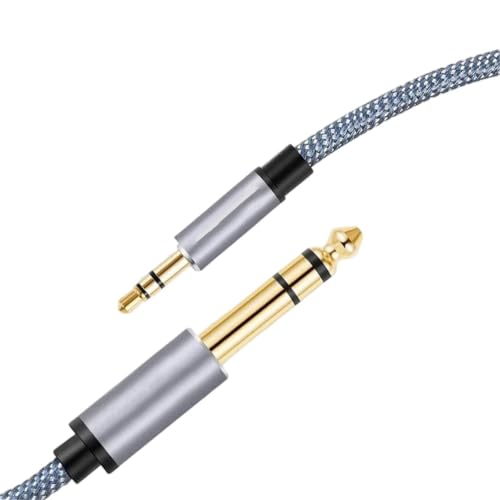 Cable de salida 3.5 para guitarra ideal para grabar tus canciones en el estudio casero