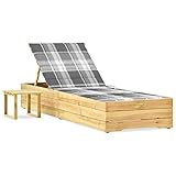 Dimensions de la chaise longue (lorsqu'elle est déployée) : 198 x 68 x (28-75) cm (L x l x H)